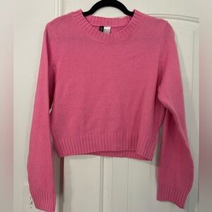 H&M Pink Crew Neck Sweater
